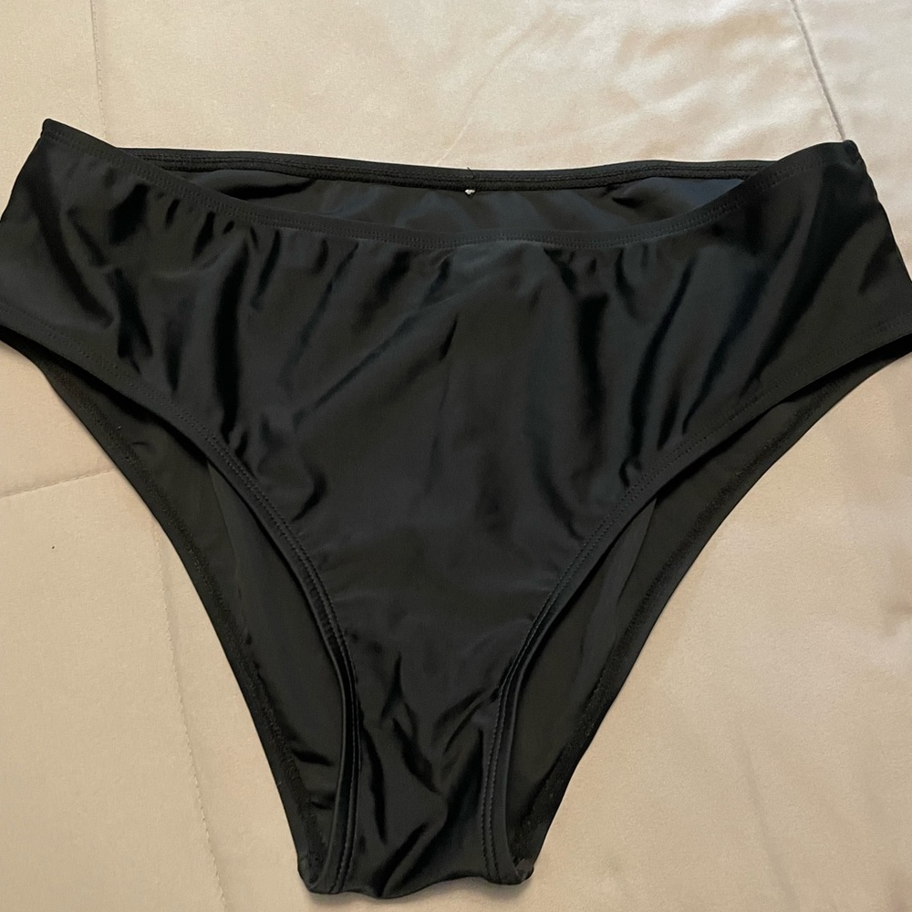 Black bathing suit bottoms